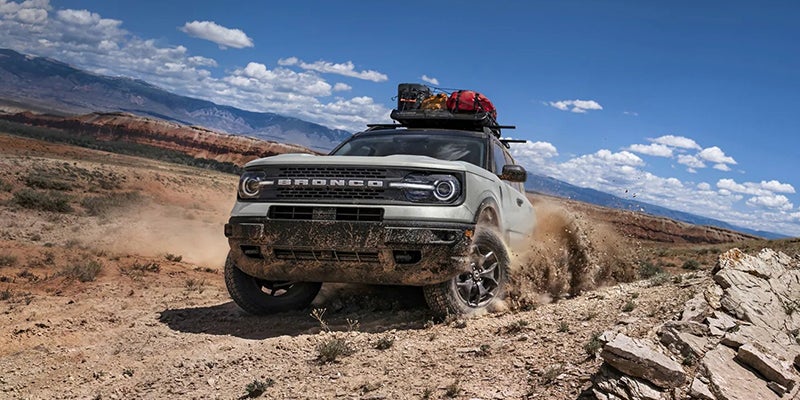2023 Ford Bronco Sport traversing rugged terrain