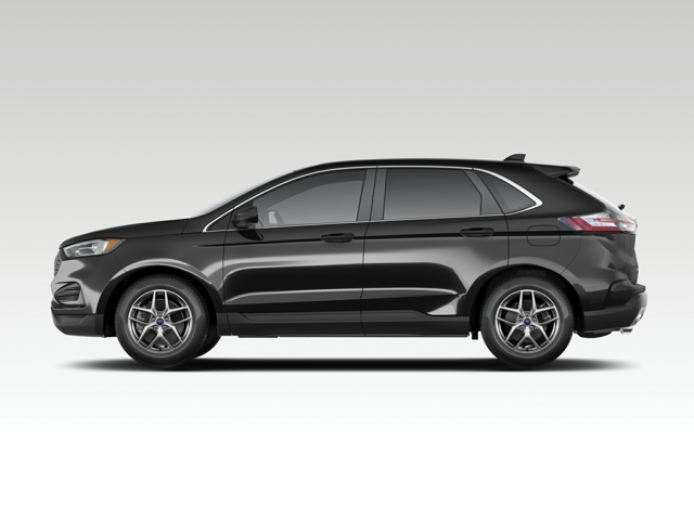 Side view of a black 2024 Ford Edge