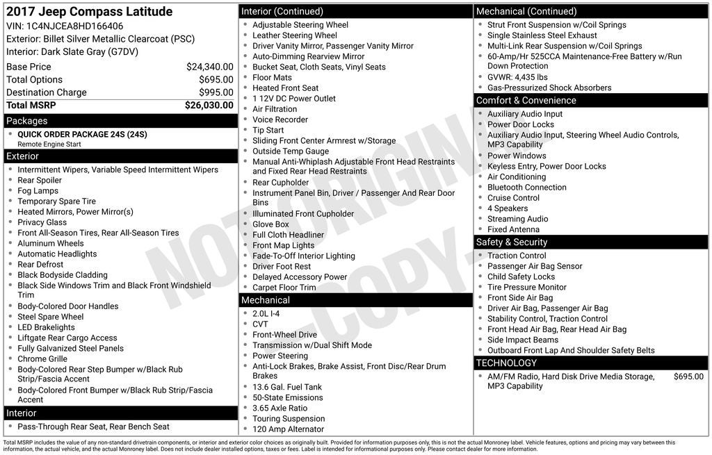 2017 Jeep Compass Latitude