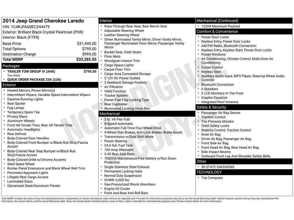 2014 Jeep Grand Cherokee Laredo