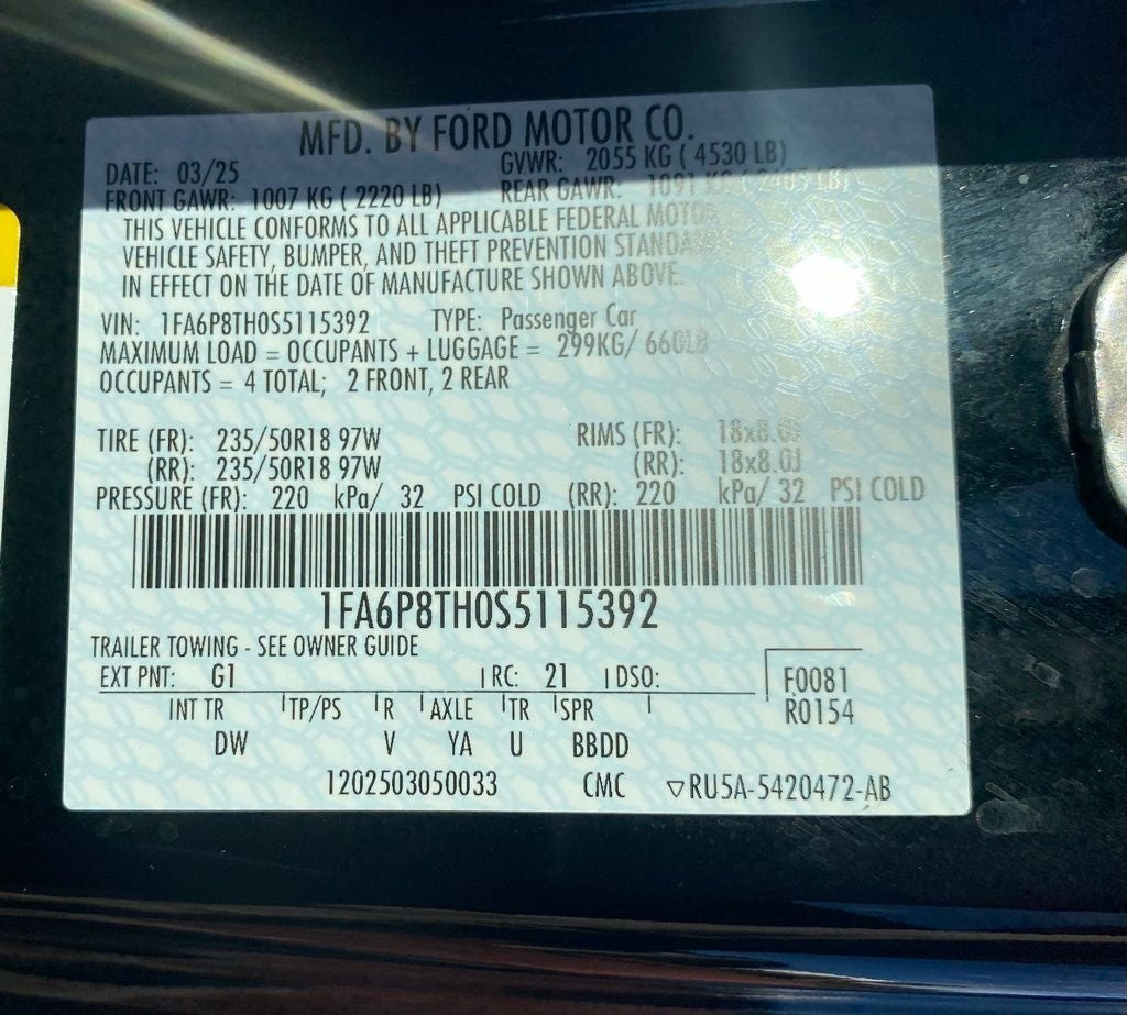 2025 Ford Mustang EcoBoost