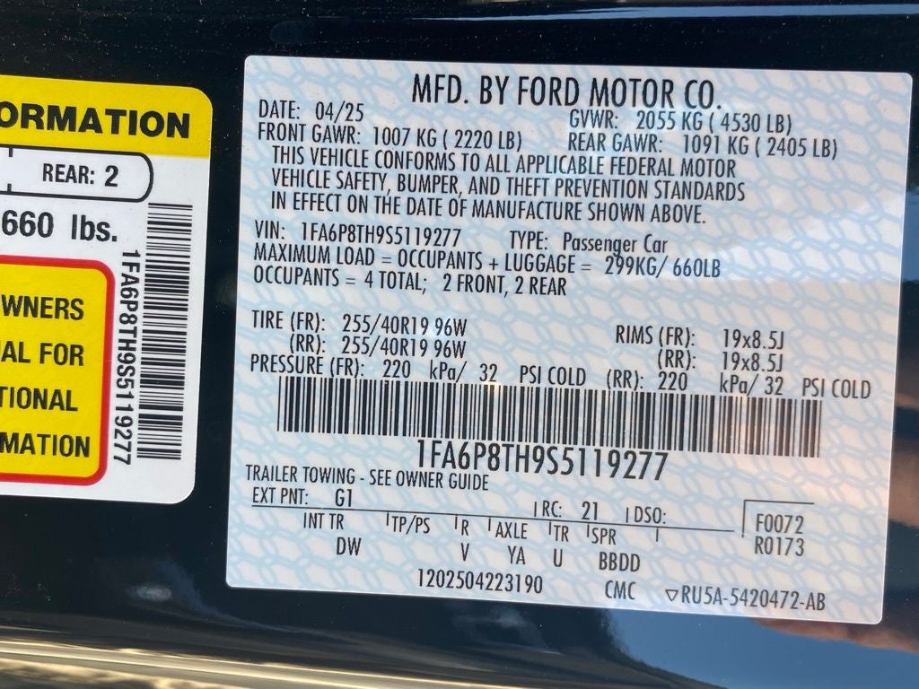 2025 Ford Mustang EcoBoost
