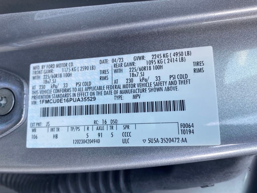 2023 Ford Escape Plug-In Hybrid Base