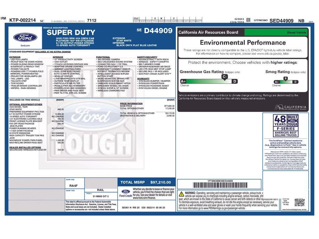 2025 Ford F-250 Platinum