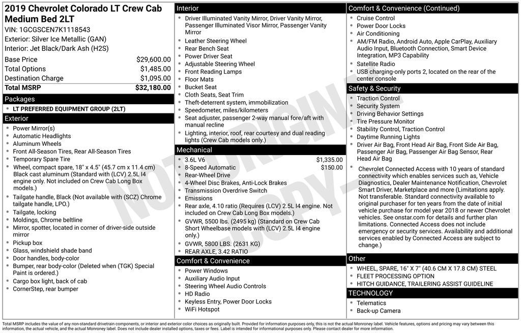 2019 Chevrolet Colorado LT