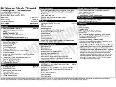 2022 Chevrolet Colorado 2WD LT