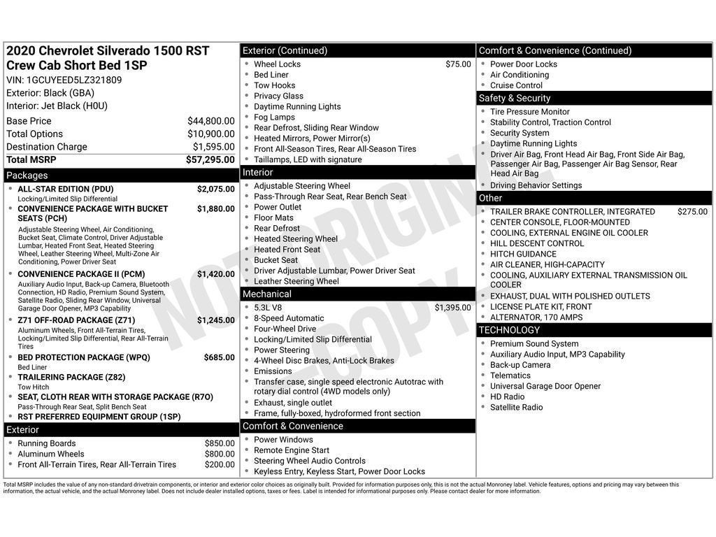2020 Chevrolet Silverado RST