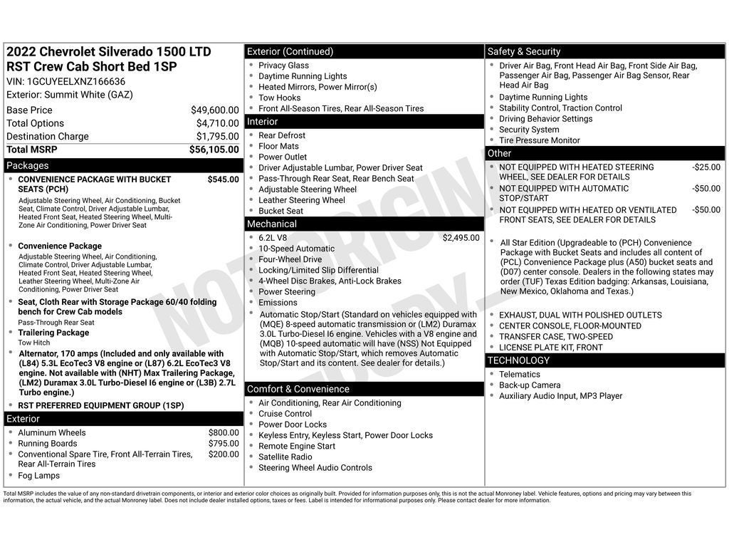 2022 Chevrolet Silverado RST