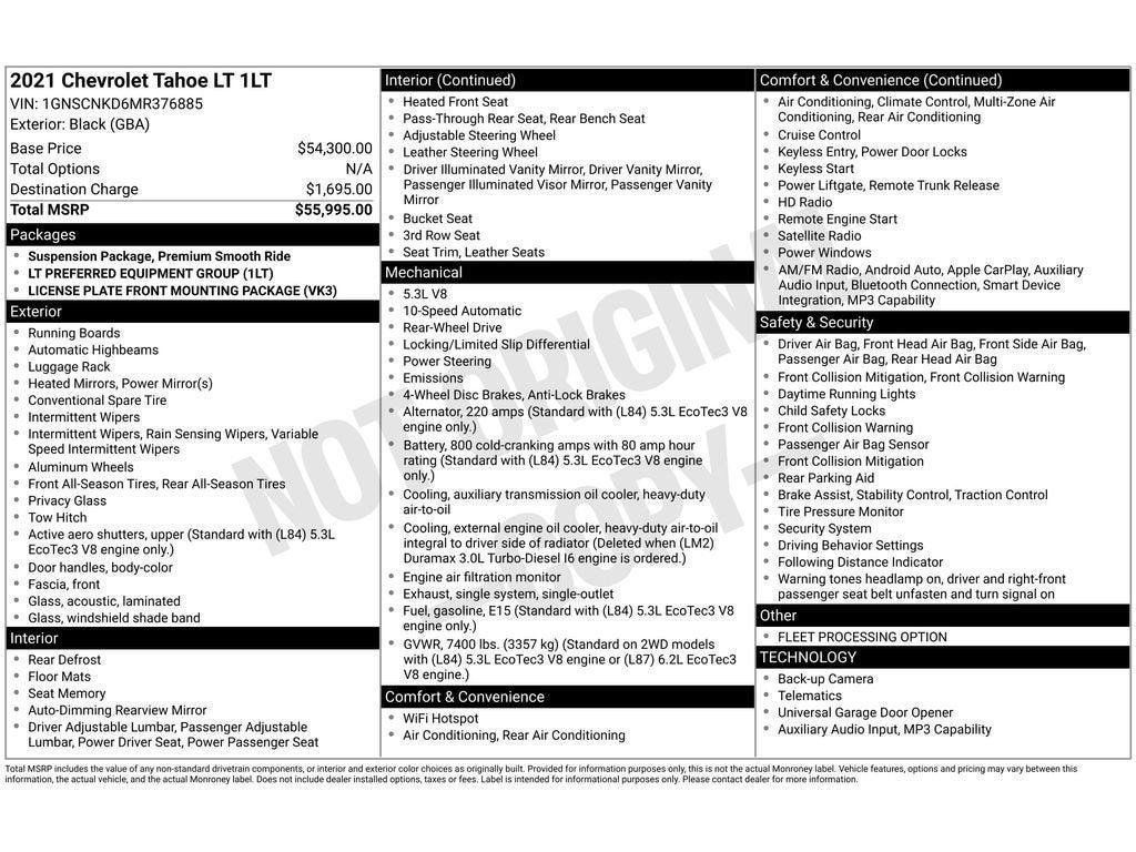 2021 Chevrolet Tahoe LT