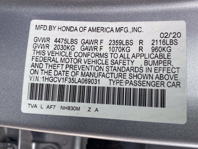 2020 Honda Accord Sport