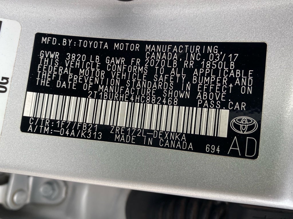 2017 Toyota Corolla LE