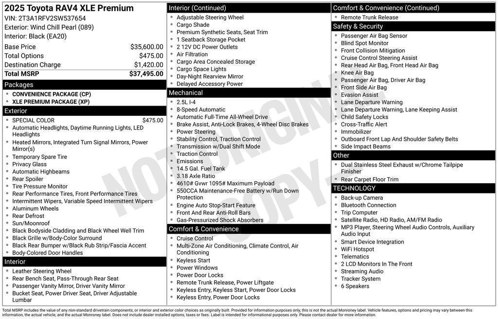 2025 Toyota RAV4 XLE Premium
