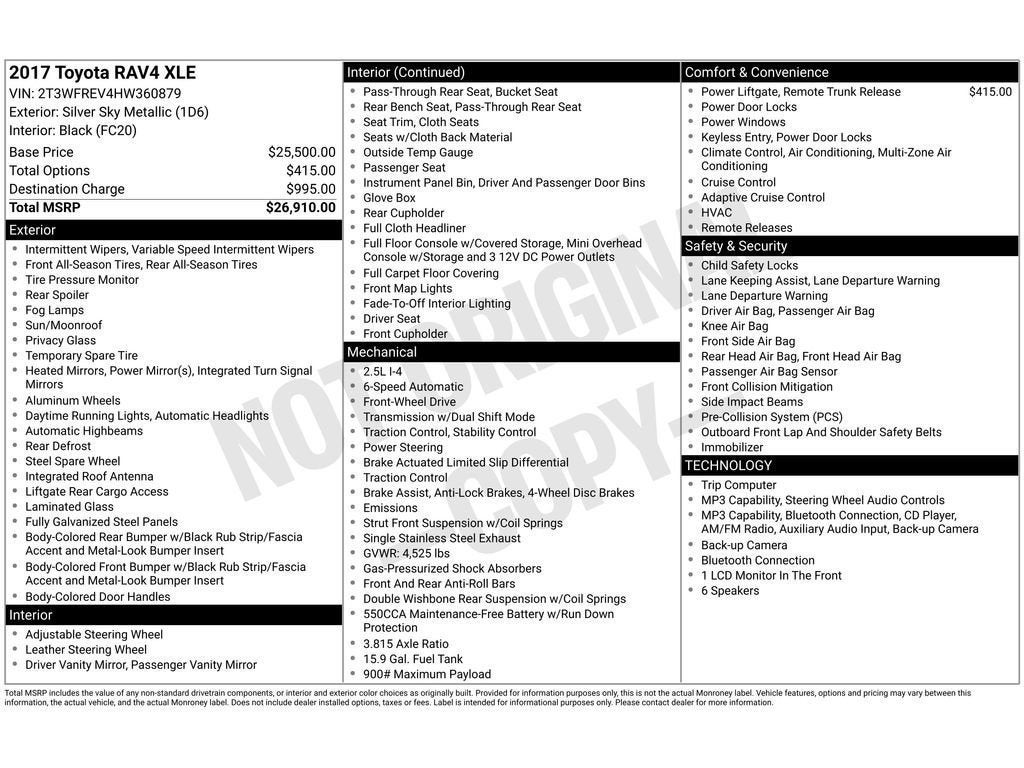 2017 Toyota RAV4 XLE