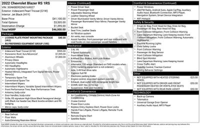 2022 Chevrolet Blazer RS