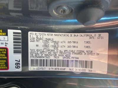 2022 Toyota Tacoma TRD Off-Road V6