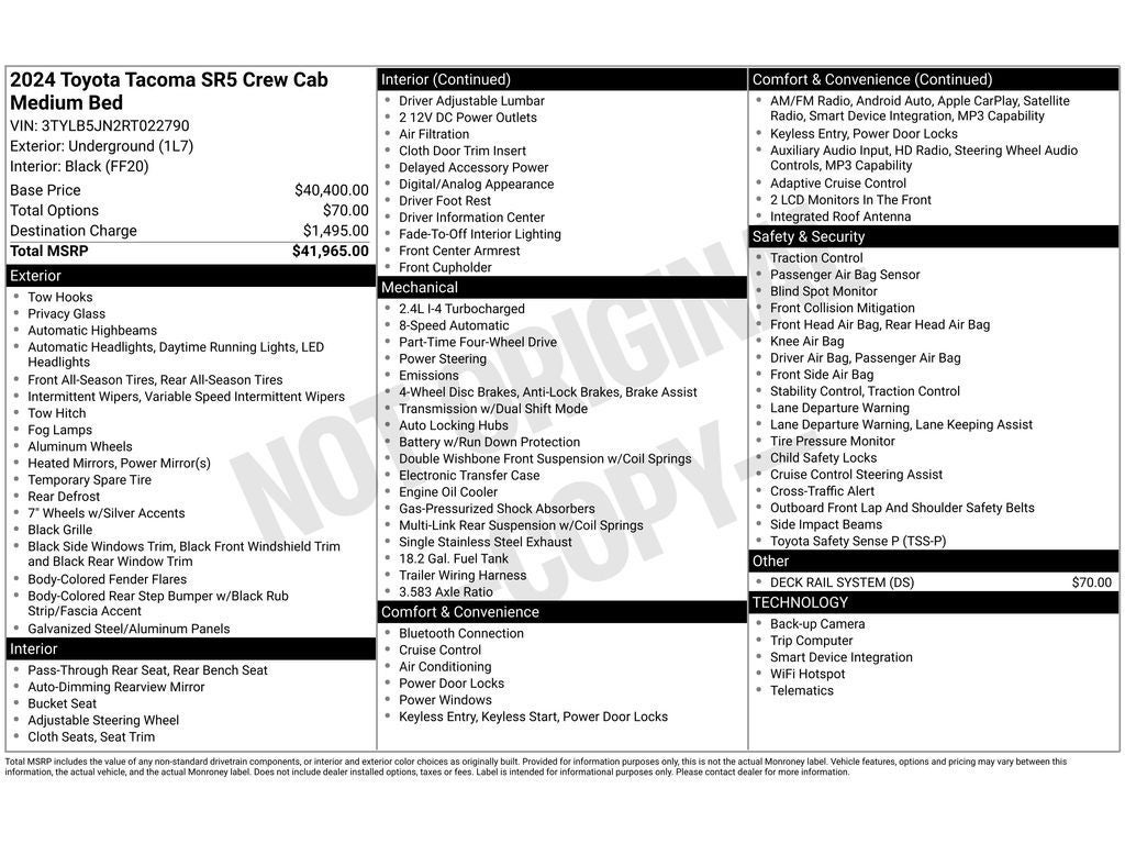2024 Toyota Tacoma SR5