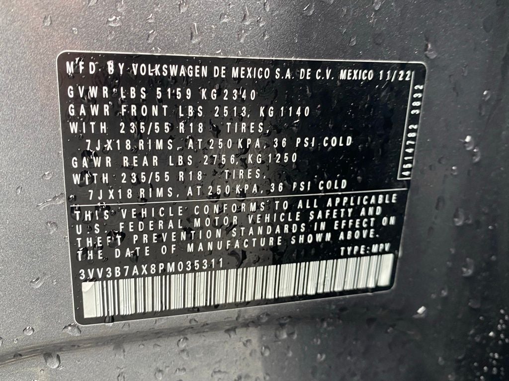 2023 Volkswagen Tiguan 2.0T SE