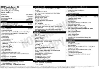 2018 Toyota Camry SE