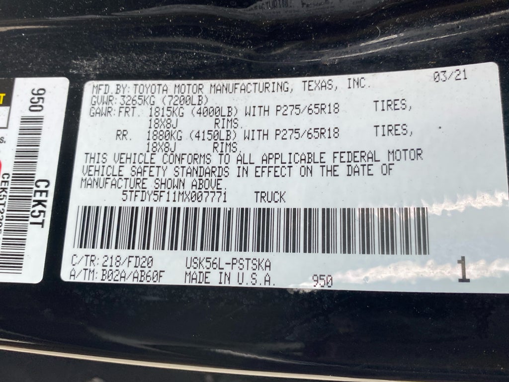 2021 Toyota Tundra SR5