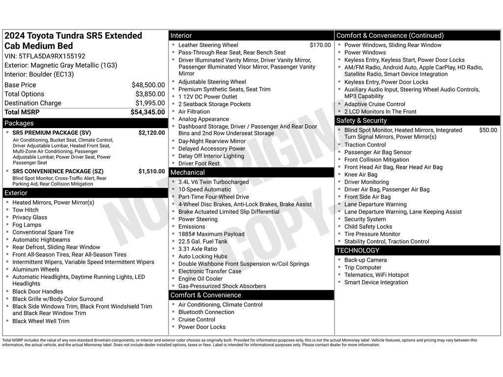 2024 Toyota Tundra SR5