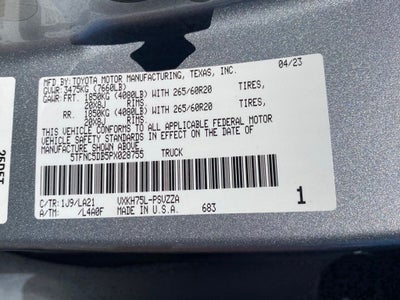 2023 Toyota Tundra Hybrid Platinum