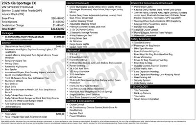2026 Kia Sportage EX