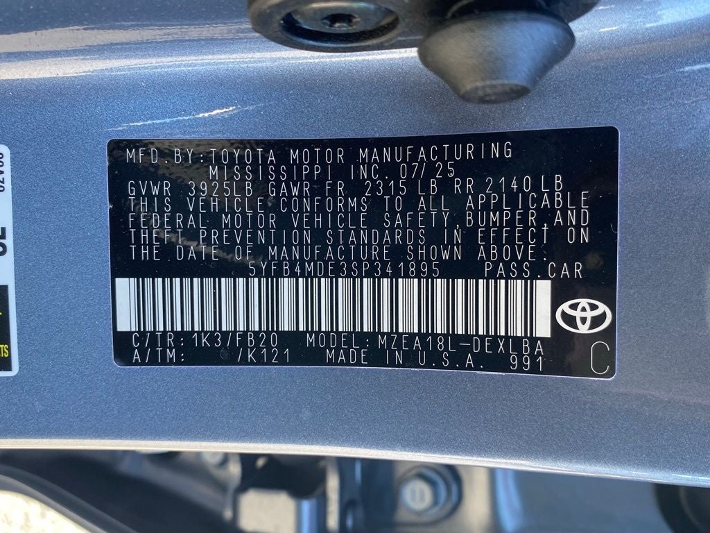 2025 Toyota Corolla LE