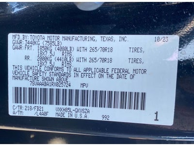 2024 Toyota Sequoia SR5