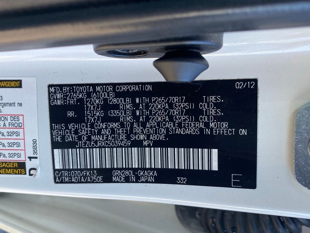 2012 Toyota 4Runner SR5