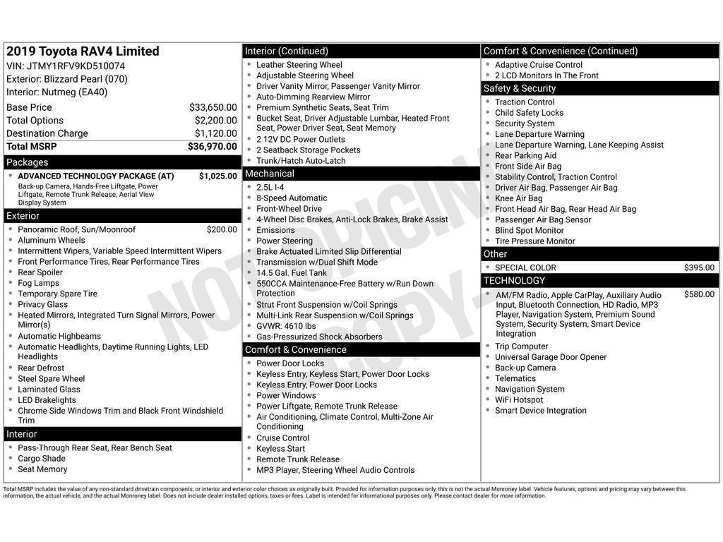 2019 Toyota RAV4 Limited