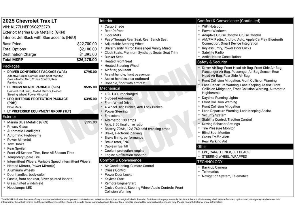 2025 Chevrolet Trax LT