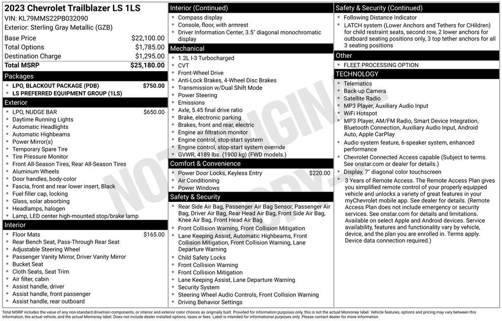 2023 Chevrolet TrailBlazer LS