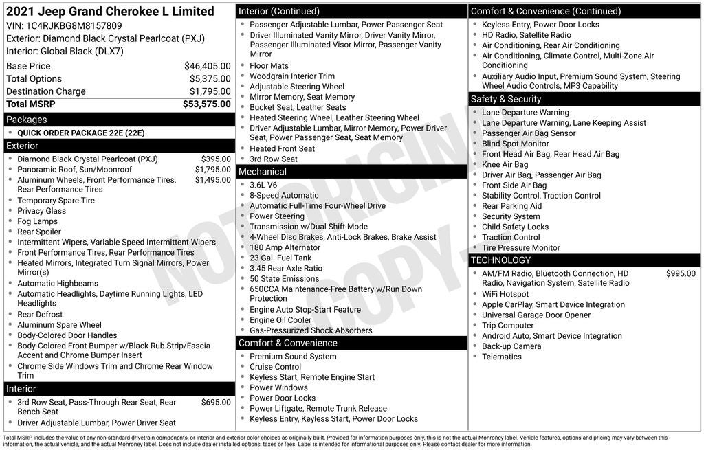 2021 Jeep Grand Cherokee L Limited