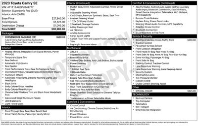 2023 Toyota Camry SE