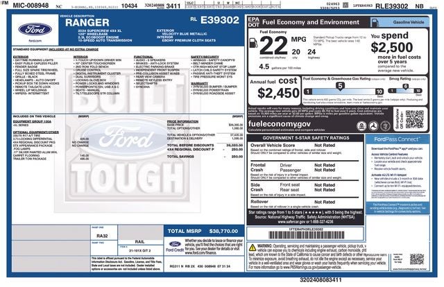 2024 Ford Ranger XL