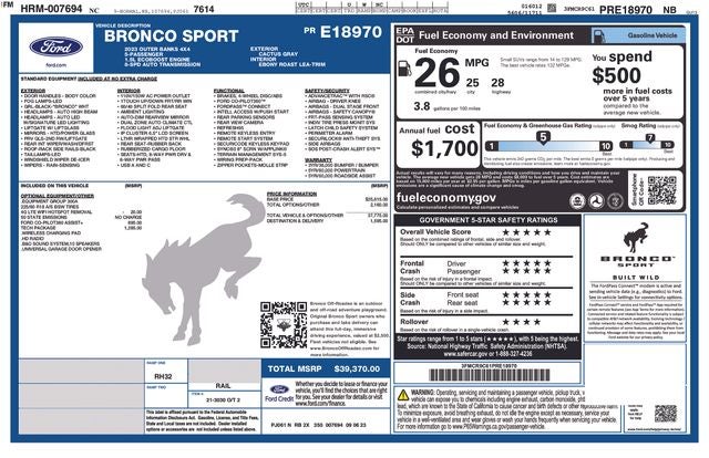 2023 Ford Bronco Sport Outer Banks