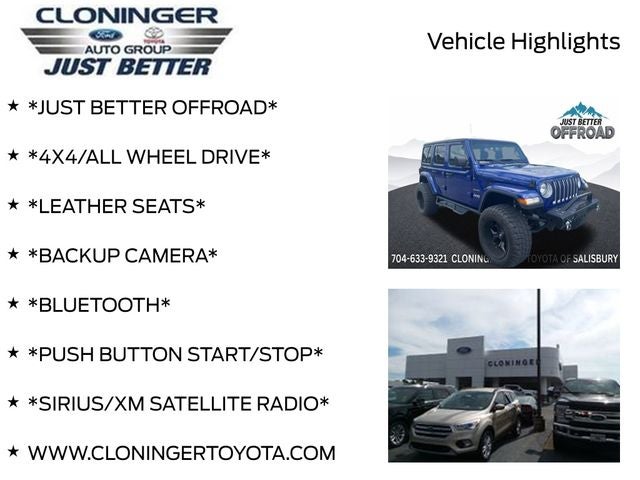 2018 Jeep Wrangler Unlimited Sahara