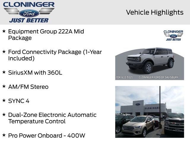 2026 Ford Bronco Big Bend