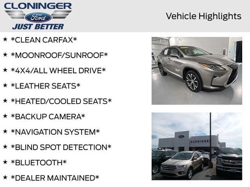 2017 Lexus RX 450h Base