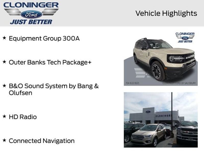 2025 Ford Bronco Sport Outer Banks