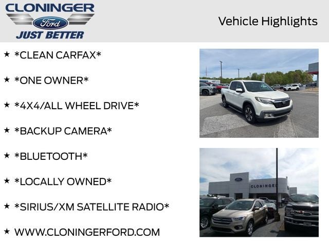 2017 Honda Ridgeline RTL-E