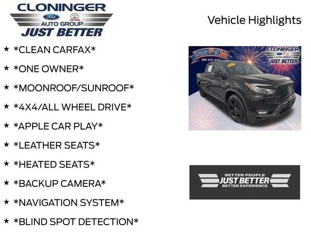 2023 Honda Ridgeline Black Edition