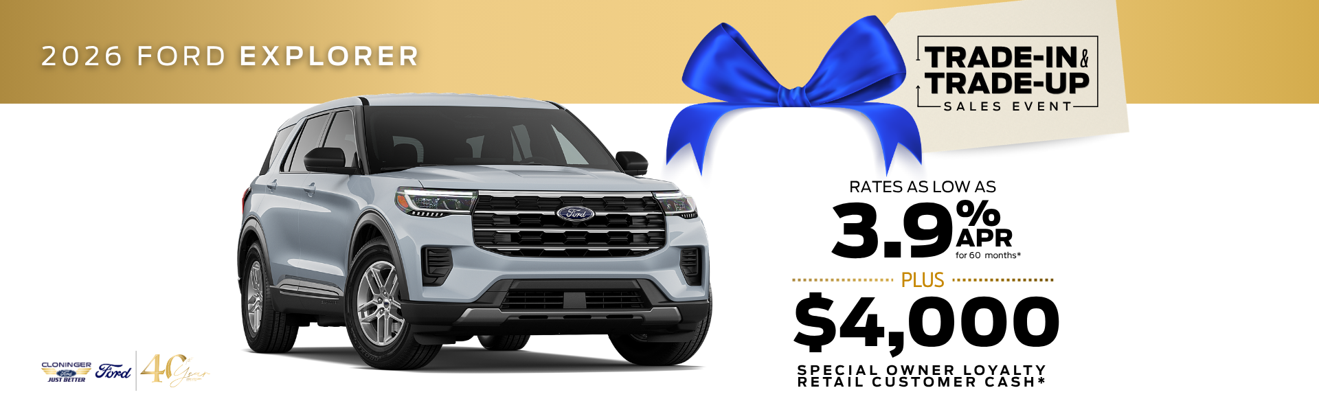 Get rates as low as 3.9% APR for 60 mos. + bonus cash