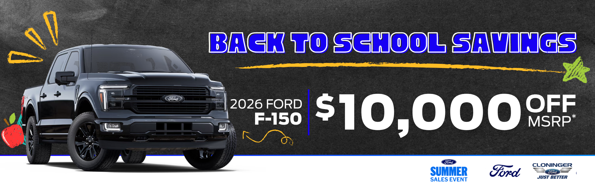 Get up to $10,000 off MSRP on 2026 F-150