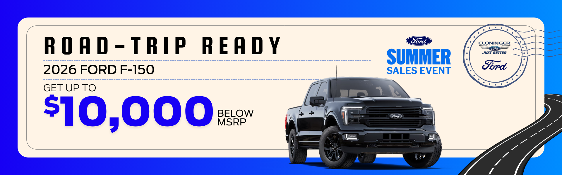 Get up to $10k off MSRP on 2026 Ford F-150