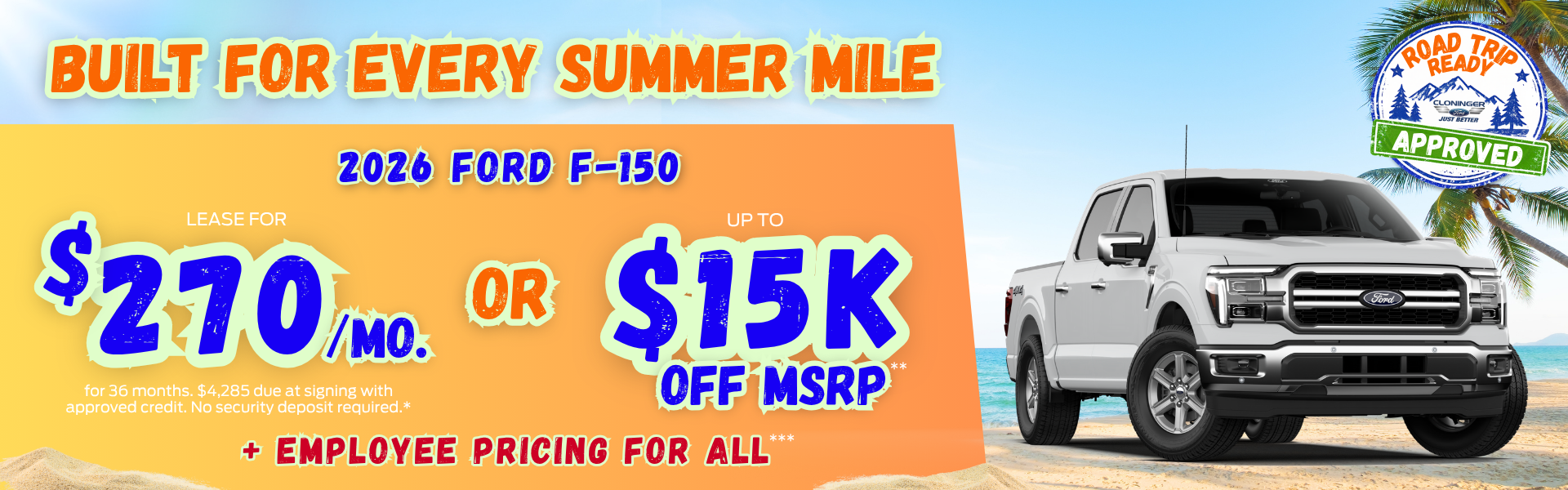 Get $15k off MSRP on a 2026 Ford F-150