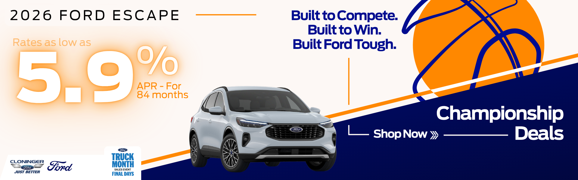 Get rates as low as 5.9% APR for 84 mos.